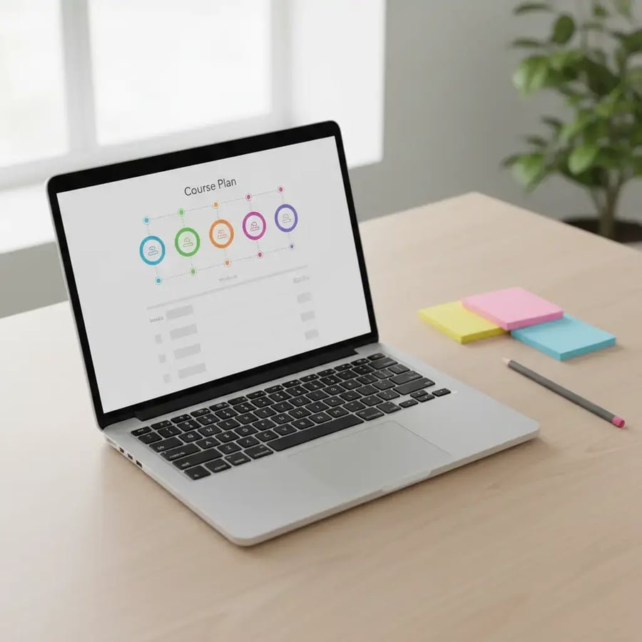 Edumo prototype showing a mobile-first course plan with bite-sized exercise packages for language learners