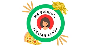 A badge or image for Ms Biggio's Italian class