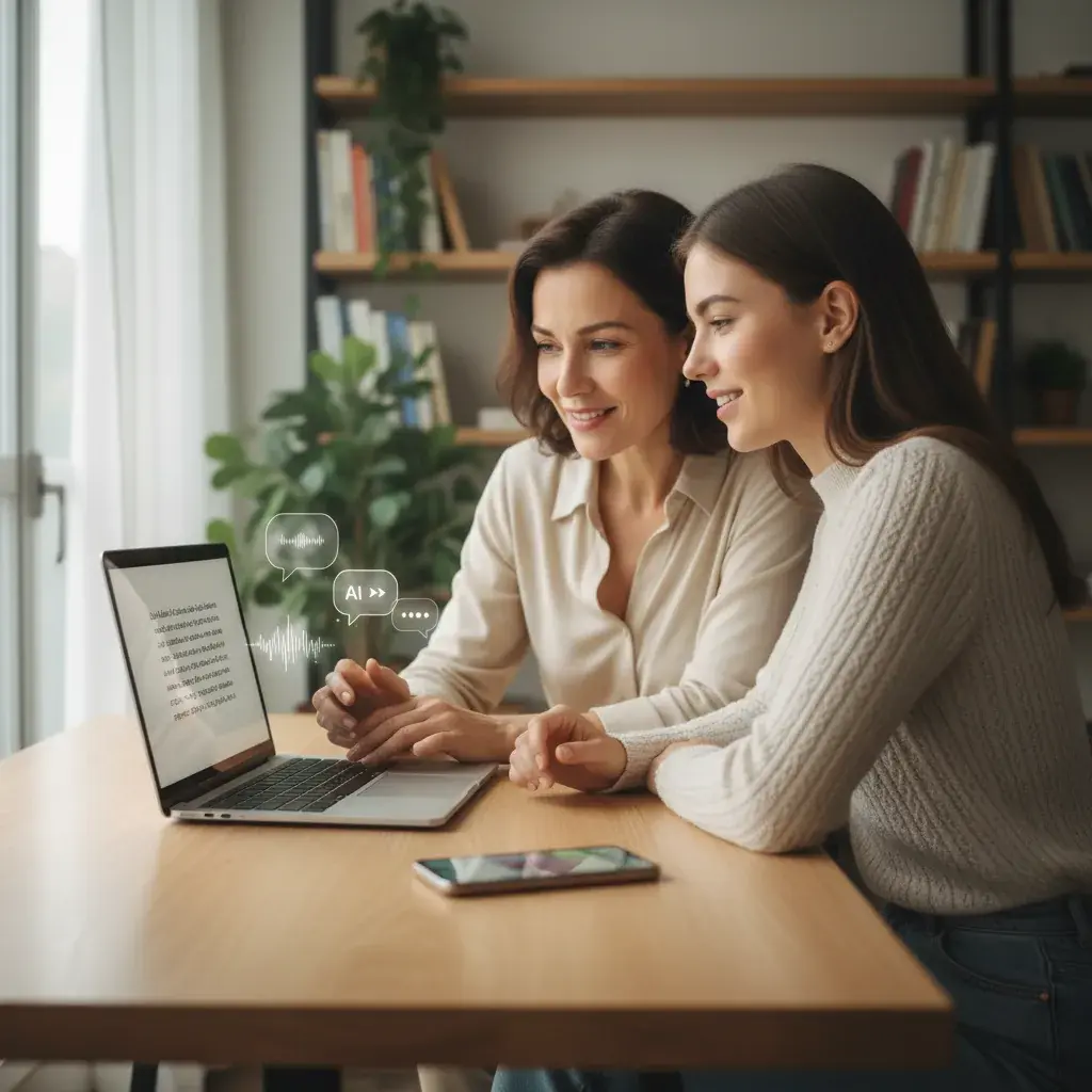 AI chatbot and language teacher working together to create personalized lesson materials